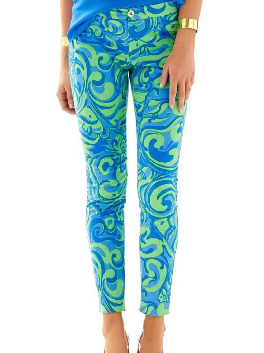 Lilly Pulitzer Kelly Ankle Length Skinny Canopy Green Im No Angel